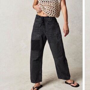 We The Free Moxie Pull On Barrel Jeans Night Hawk